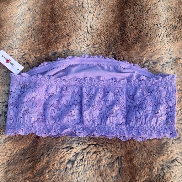 Cosabella Never Say Never Bandeau Bra Flirtie Issus Purple - Picture 3 of 8